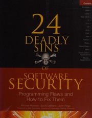 24 Deadly Sins Of Software Security Programming Flaws And How To Fix Them Howard