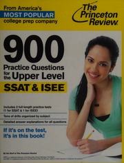 900 Practice Questions For The Upper Level Ssat Isee 2015 Edition Princeton Review Firm
