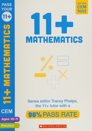 11 Mathematics Practice And Assessment For The Cem Test Ages 1011 Tracey Phelps