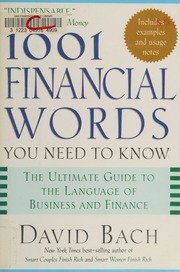 1001 Financial Words You Need To Know Bach David