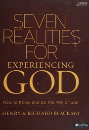 7 Realities For Experiencing God Blackaby Henry T Blackaby Richard