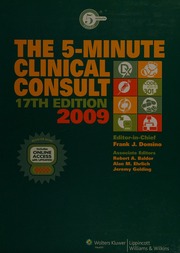 The 5minute Clinical Consult 2009 Domino Frank J Baldor Robert A Ehrlich