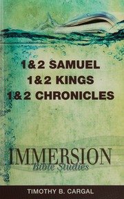 1 2 Samuel 1 2 Kings 1 2 Chronicles Cargal Timothy B Timothy Boyd