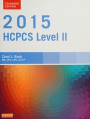 2015 Hcpcs Level Ii Buck Carol J Author