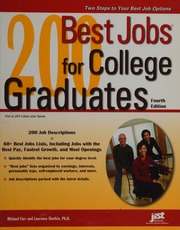 200 Best Jobs For College Graduates 4th Ed Farr J Michael Shatkin