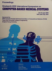 19th Ieee International Symposium On Computerbased Medical Systems 2223 June 2006salt Lake City Utah Institute Of Electrical And Electronics Engineers