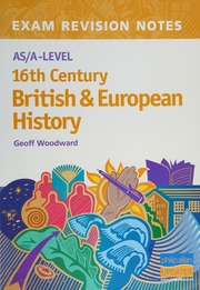 16th Century British European History Asalevel Woodward