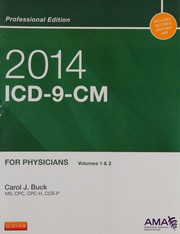 2014 Icd9cm For Physicians Volumes 1 2 Professional Edition Buck