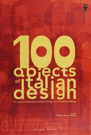 100 Objects Of Italian Design Unknown