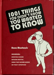 1001 Things You Didnt Know You Wanted To Know Mantzaris Anna