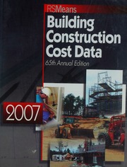 2007 Building Construction Cost Data 2007 Means Building Construction Cost Data 65 Edition Phillip R Waier Editor