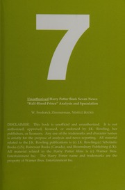 7 Unauthorized Harry Potter Book Seven News Halfblood Prince Analysis And Speculation Zimmerman