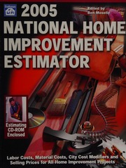 2005 National Home Improvement Estimator Bkcdrom Edition Moselle