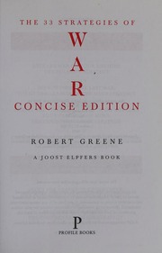 The 33 Strategies Of War Concise Edition Greene Robert