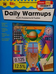 The 100 Series Daily Warmups Grade 8 Math Problems Puzzles Jill Osofsky