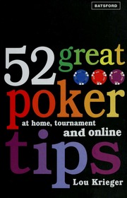 52 Great Poker Tips Krieger Lou