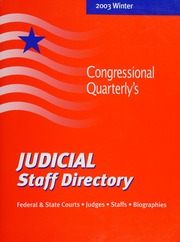 2003 The Judicial Branch Of The Us Government Federal State Courts Judges Staffs Biographies 21st Edition Unknown