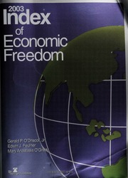 2003 Index Of Economic Freedom None None None Odriscoll Gerald P Feulner