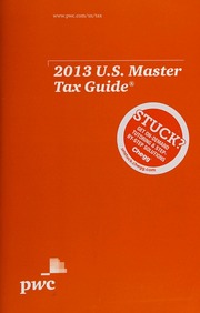 2013 Us Master Tax Guide Cch Incorporated