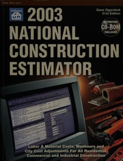 2003 National Construction Estimator 51st Bkcr Edition Ogershok
