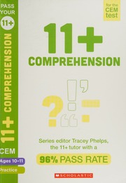 11 English Comprehension Practice And Assessment For The Cem Test Ages 1011 Tracey Phelps