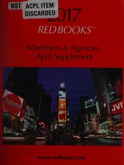 2017 Redbooks Advertisers Agencies April Supplement Various