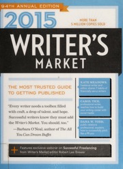 2015 Writers Market 94th Annual Edition Brewer Robert Lee Editorwriters Digest Books Firm
