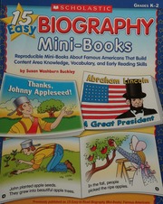 15 Easy Biography Reproducible Minibooks About Famous Americans That Build Content Knowledge Vocabulary And Early Reading Skills Susan Washburn Buckley