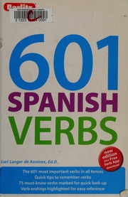 601 Spanish Verbs 2nd Edition Langer De Ramirez Lori Author