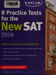 8 Practice Tests For The New Sat 2016 Kaplan Publishing Issuing Body