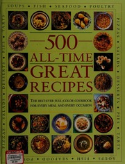 500 Alltime Great Recipes Fraser Linda
