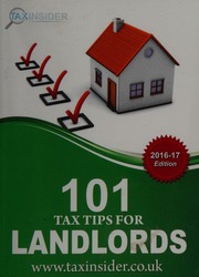 101 Tax Tips For Landlords Adams Jennifer