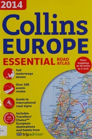 2014 Collins Europe Essential Road Atlas Collins Bartholomew Ltd