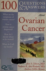 100 Questions Answers About Ovarian Cancer Dizon Don S Aburustum