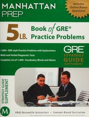 5 Lb Book Of Gre Practice Problems Gre Strategy Guide Supplement Powell