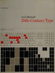 20thcentury Type 2rev Ed Edition Blackwell Lewis 1958