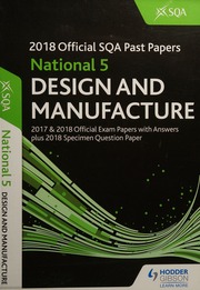 2018 Sqa Specimen And Past Papers With Answers National 5 Design And Manufacture Various