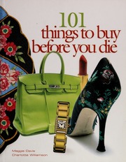 101 Things To Buy Before You Die None Davis Maggie 1975 None
