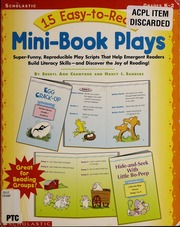 15 Easytoread Minibook Plays Crawford Sheryl Ann