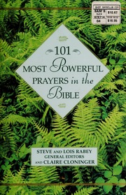 101 Most Powerful Prayers In The Bible Cloninger Claire Rabey