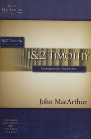 1 2 Timothy Encouragement For Church Leaders Macarthur John