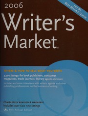 2006 Writers Market 85rev Ed Edition Brogan Kathryn Struckel Brewer