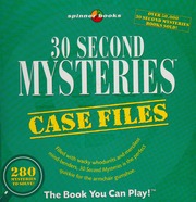 30 Second Mysteries Case Files Moog Bob Pinsker Jeff