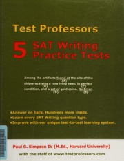 5 Sat Writing Practice Tests Unknown