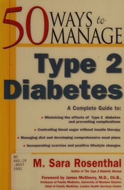 50 Ways To Manage Type 2 Diabetes 1 Edition Rosenthal M Sara