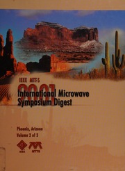 2001 Ieee Mtts International Microwave Symposium Digest May 2025 2001 Phoenix Civic Plaza Phoenix Az Cdr Edition Ieee Mtts International Microwave Symposium 2001 Phoenix