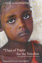 30 Days Of Prayer For The Voiceless Addressing Global Issues Of Genderbased Injustice Childers