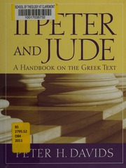 2 Peter And Jude A Handbook On The Greek Text Davids Peter H