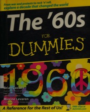 The 60s For Dummies Cassity Brian Levaren Maxine