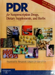Pdr For Nonprescription Drugs Dietary Supplements And Herbs 28 Edition Pdr Staff